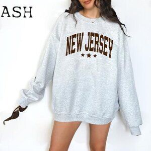 Vintage New Jersey Sweatshirt, Retro East Coast Crewneck, Unisex State Pullover